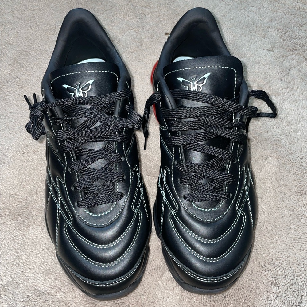 Puma Cell Dome King Dua Lipa Black Poppy Red Sneakers, Women's Shoes 9